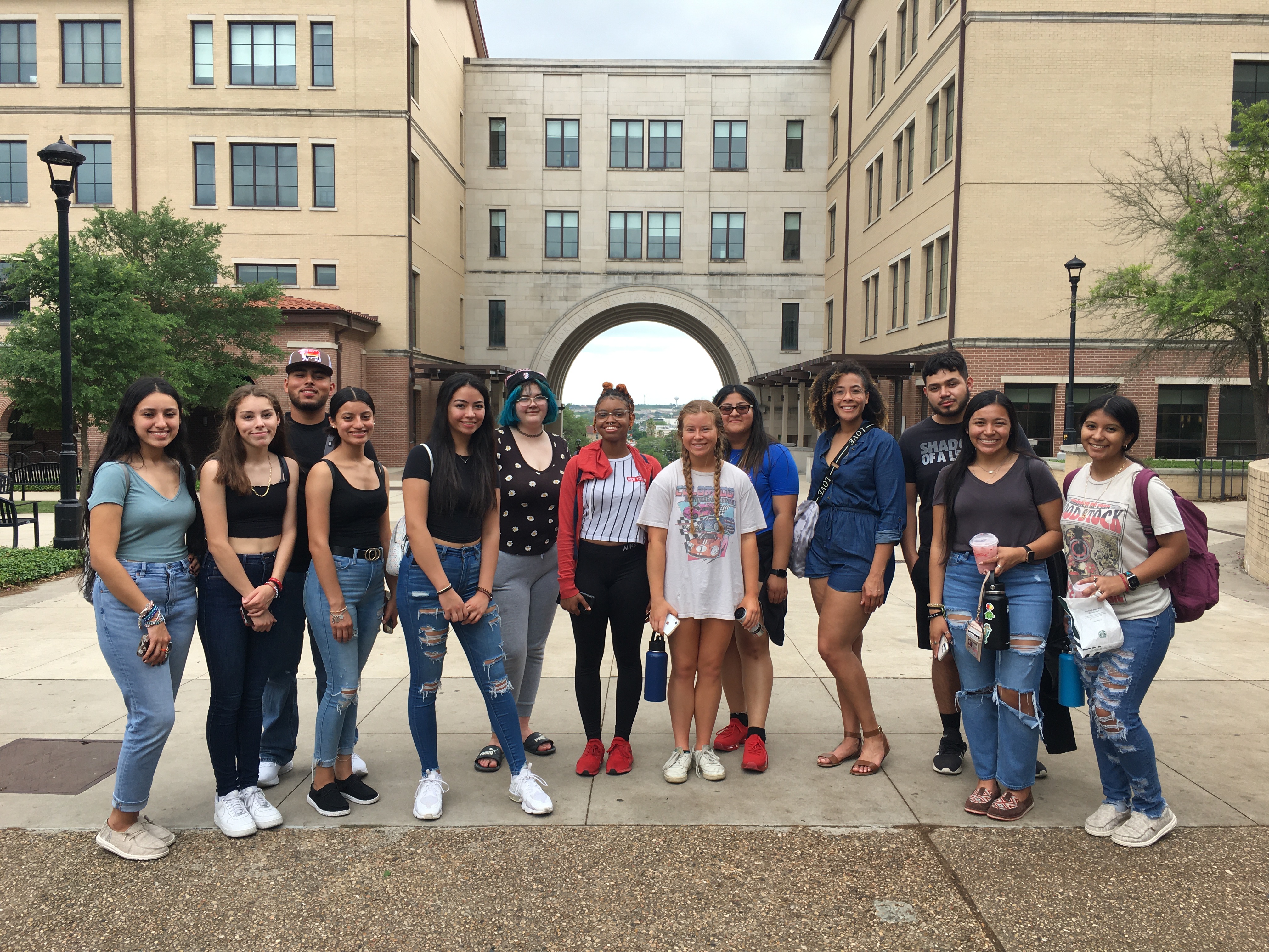 Students at Texas State
