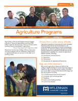 Agriculture Program Cover