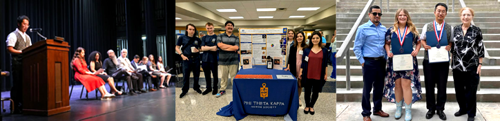 Photo collage of multiple PTK events