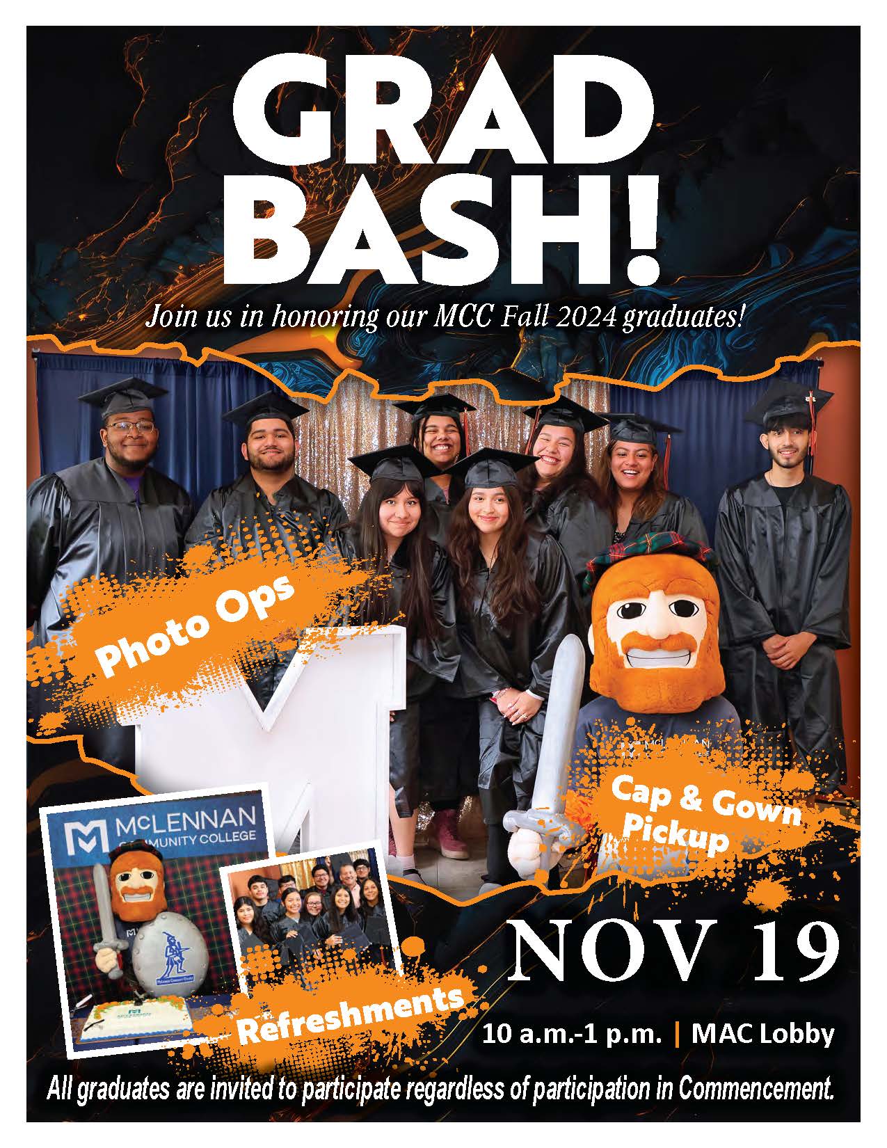 Grad Bash Flyer - Fall 2024