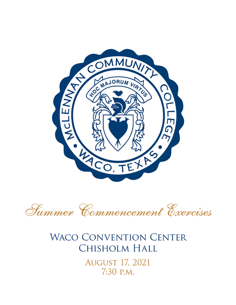 Summer 2021 Commencement Cover