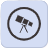Icon of a telescope, representing exploration