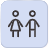 Icon featuring a male and female figure.
